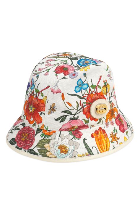 gucci bucket hat floral|gucci bucket hat for sale.